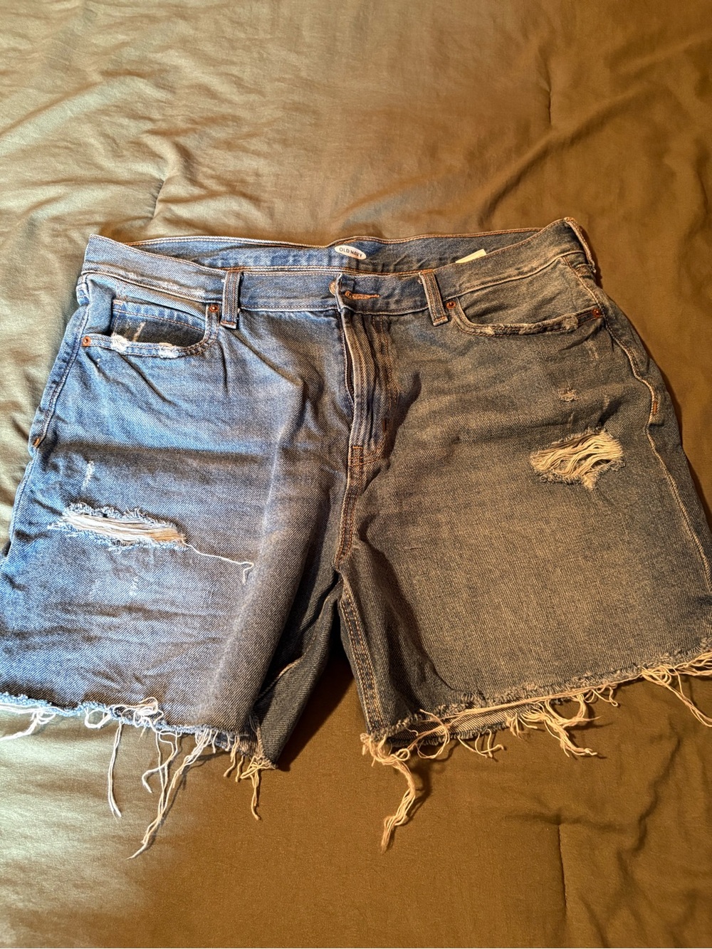 Old Navy women’s Distressed Blue Denim Cutoff Shorts